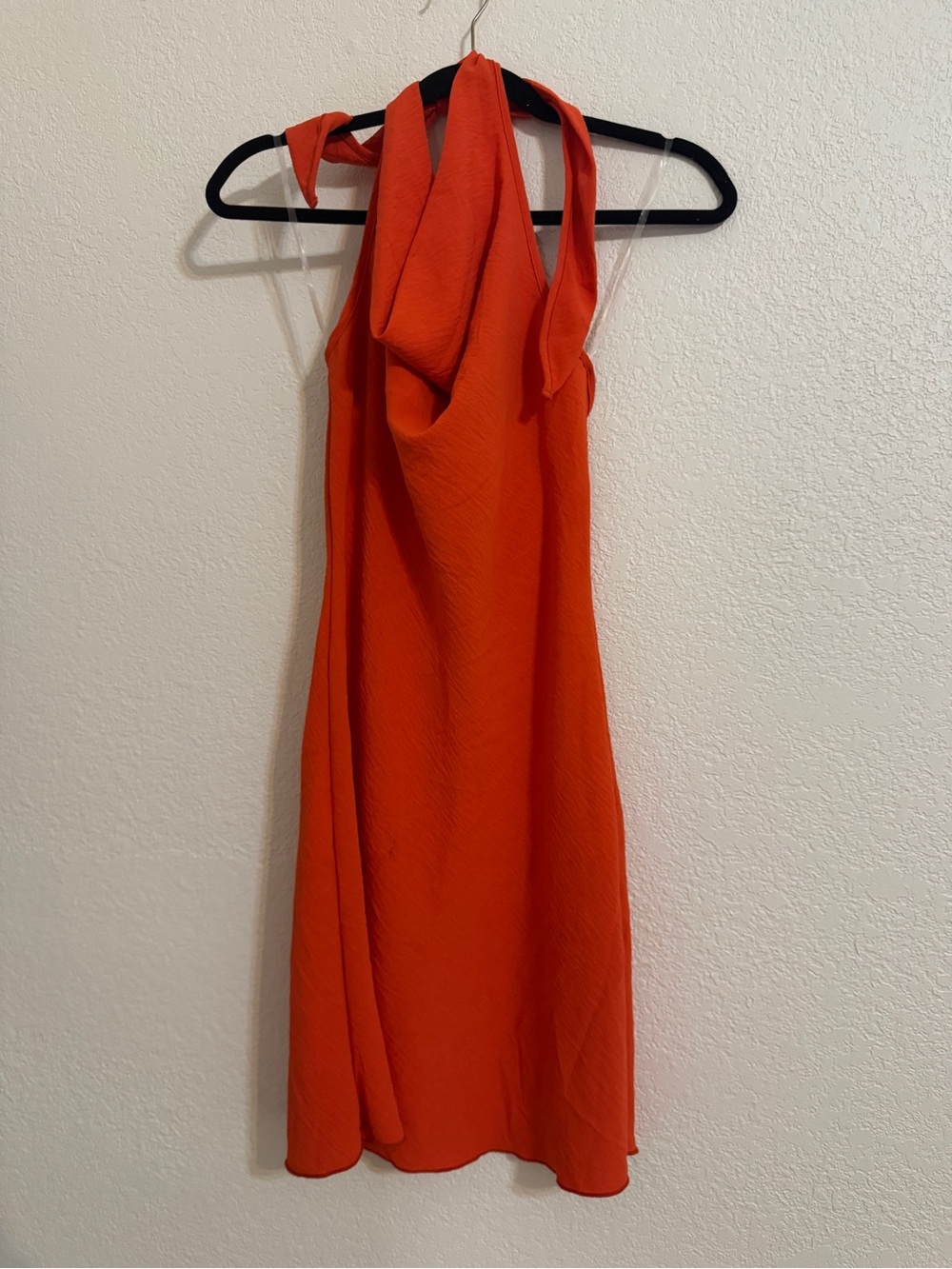 #22 See You Monday Orange Halter Midi Dress